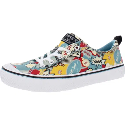 Bobs B Wild-vintage Mutt Womens Lifestyle Graphic Fashion Sneakers In Black