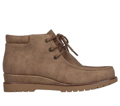 Bobs By Skechers Chill Wedge Elevated Bliss Women's Brown Ankle Bootie Uwu984
