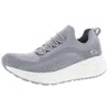 Bobs From Skechers Allegiance Crew Womens Signature Sneakers Running Shoes In Gray