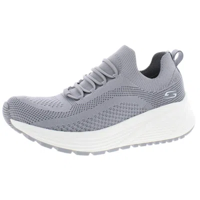 Bobs From Skechers Allegiance Crew Womens Signature Sneakers Running Shoes In Gray
