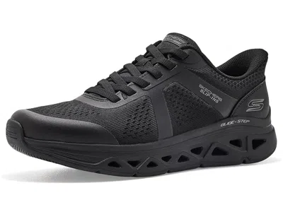 Bobs From Skechers Bobs Arc Waves Remix - Feel Grounded Glide-step Hands-free Slip-ins Men's Shoes Black/black: 8 D - M