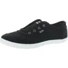 Bobs From Skechers Bobs B Cute-total Catch Womens Canvas Laceless Slip-on Sneakers In Black