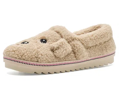 Bobs From Skechers Bobs Cozy Kiss - Doggy Drivers Women's Slippers Natural: 7.5 M, Polyester In Brown