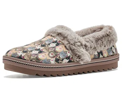 Bobs From Skechers Bobs Cozy Kiss Women's Slippers Brown: 5 M, Microfiber In Multi
