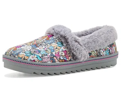 Bobs From Skechers Bobs Cozy Kiss Women's Slippers Grey: 7 M, Microfiber