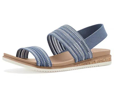 Bobs From Skechers Bobs Desert Kiss Low - Breezy Stripe Women's Sandals Navy: 5 M In Blue