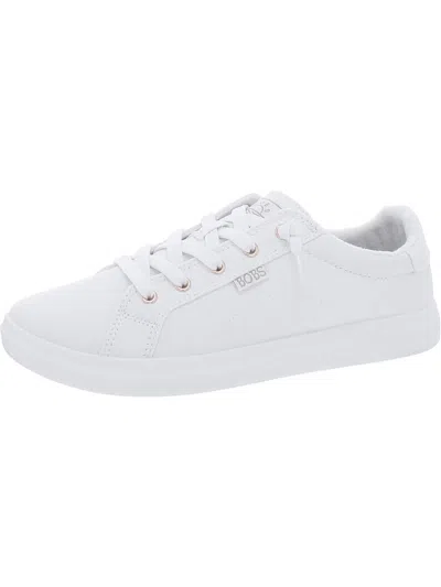 Bobs From Skechers Bobs D'vine Womens Canvas Athletic And Training Shoes In White
