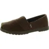 Bobs From Skechers Womens Faux Fur Lined Faux Fur Flat Shoes In Brown