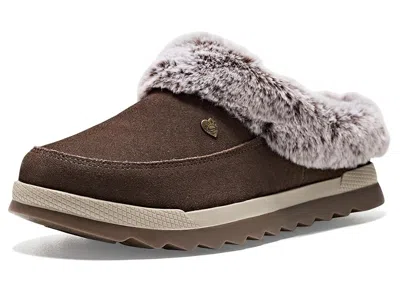 Bobs From Skechers Cozy Hill - Snug Steps Women's Slippers Chocolate: 10 M, Polyester In Brown