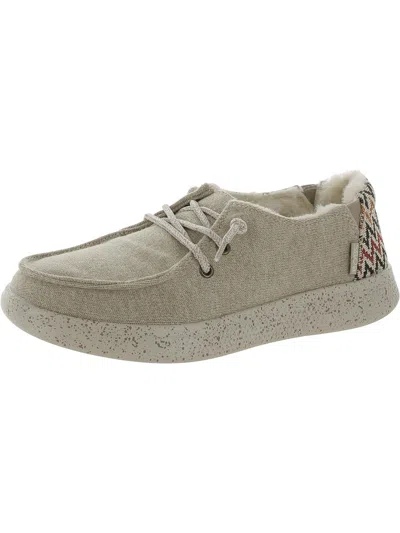 Bobs From Skechers Cozyville Womens Slip On Flat Moccasins In Grey