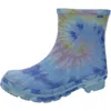 Bobs From Skechers Double Rainbow Womens Rubber Ankle Rain Boots In Blue