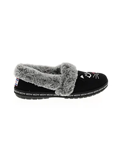 Pre-owned Bobs From Skechers Flats In Black