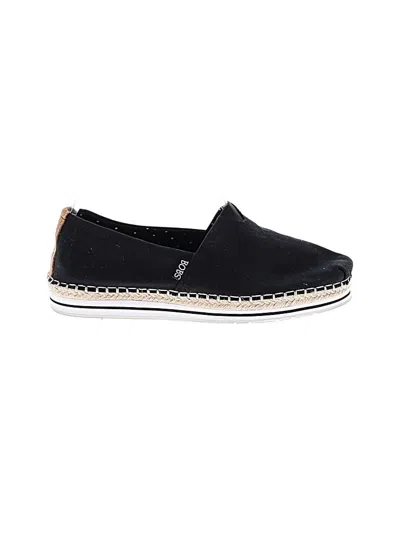 Pre-owned Bobs From Skechers Flats In Black
