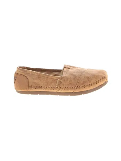 Pre-owned Bobs From Skechers Flats In Brown