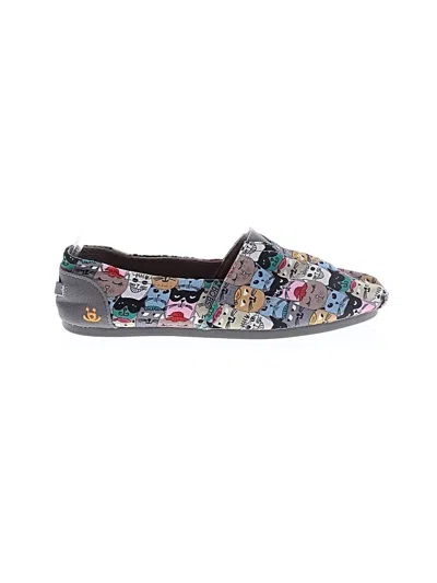 Pre-owned Bobs From Skechers Flats In Gray