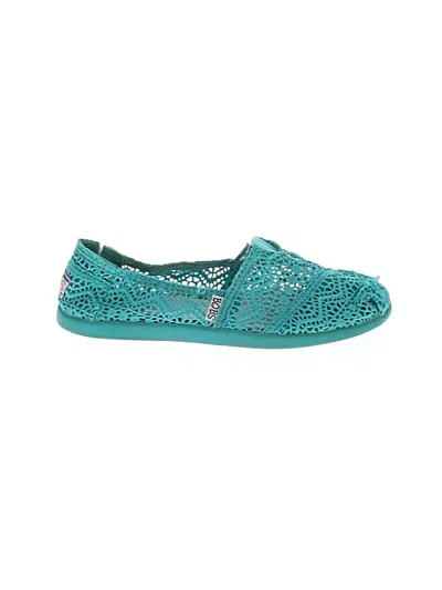 Pre-owned Bobs From Skechers Flats In Teal
