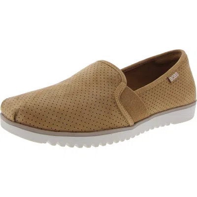 Bobs From Skechers Flexpadrille Lo Womens Faux Suede Lifestyle Slip-on Sneakers In Pink