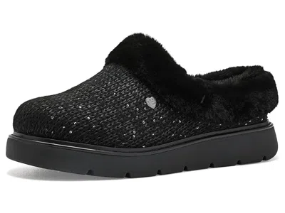 Bobs From Skechers Keepsakes Lite - B Bright Women's Slippers Black/black: 9.5 M, Textile