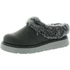 Bobs From Skechers Keepsakes Womens Faux Fur Lining Slide On Casual Shoes In Grey