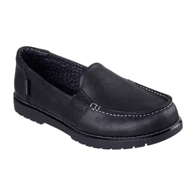 Bobs From Skechers Skechers Bobs Chill Lugs Central Look Womens Moc Closed Toe Loafers In Black