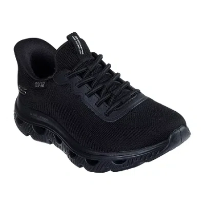 Bobs From Skechers Skechers Bobs Hands Free Slip-ins Arc Waves Womens Slip-on Walking Shoes In Black