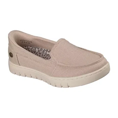 Bobs From Skechers Skechers Bobs Hands Free Slip-ins Arch Comfort Sun Womens Almond Closed Toe Slip-on Shoe In Brown