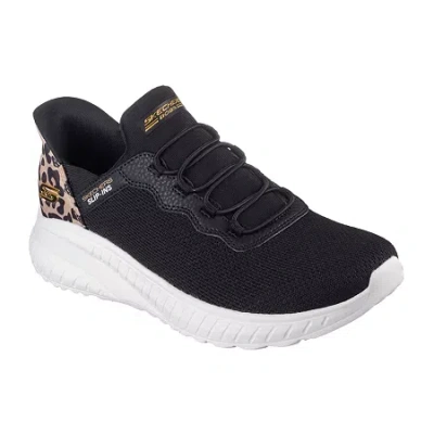 Bobs From Skechers Skechers Bobs Hands Free Slip-ins Squad Chaos Seize The Hour Womens Slip-on Walking Shoes In Black