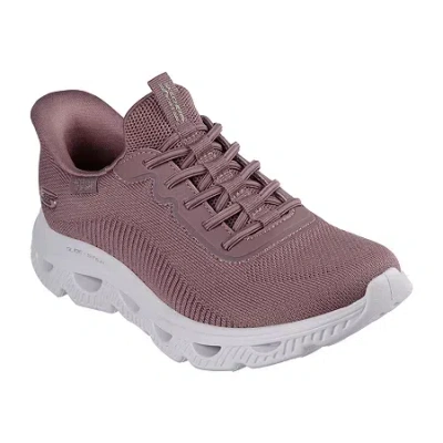 Bobs From Skechers Skechers Bobs Hands Free Slip-ins Arc Waves Womens Slip-on Walking Shoes In Purple