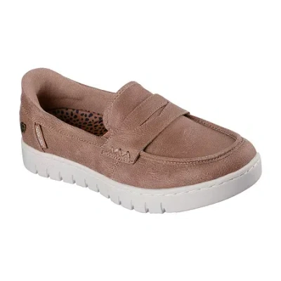 Bobs From Skechers Skechers Bobs Hands Free Slip-ins Arch Comfort Sunfest Womens Moc Closed Toe Slip-on Shoe In Brown