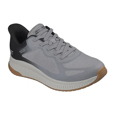 Bobs From Skechers Skechers Bobs Hands Free Slip-ins Hands Free Bobs Sport Squad 4 Mens Walking Shoes In Gray