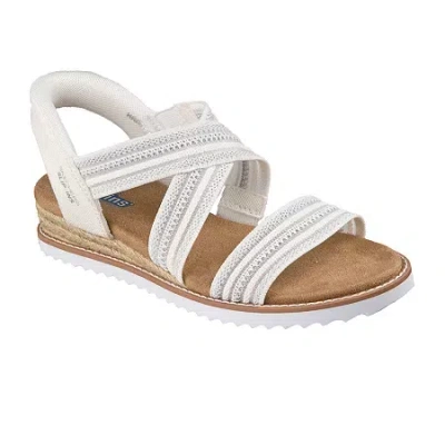 Bobs From Skechers Skechers Bobs Hands Free Slip-ins Womens Desert Kiss Strap Sandals In White