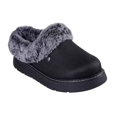 Bobs From Skechers Skechers Bobs Keepsake Lite Cozy Blend Womens Memory Foam Slip-on Slippers In Black