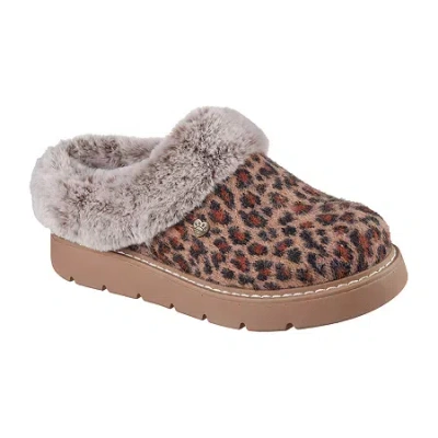 Bobs From Skechers Skechers Bobs Keepsakes Lite Snug Spotz Womens Memory Foam Slip-on Slippers In Brown