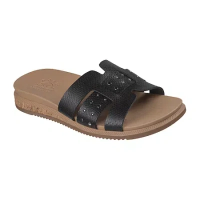Bobs From Skechers Skechers Bobs Womens Desert Kiss Lo Strap Sandals In Black