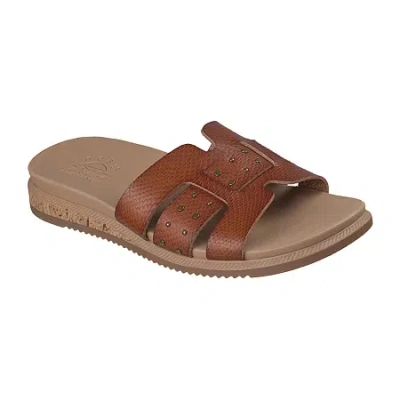 Bobs From Skechers Skechers Bobs Womens Desert Kiss Lo Strap Sandals In Brown