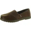 Bobs From Skechers Womens Faux Fur Lined Faux Fur Flat Shoes In Brown
