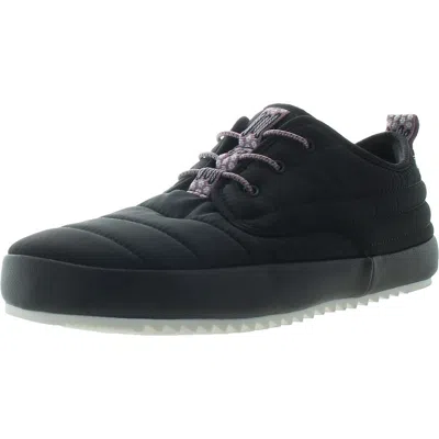 Bobs From Skechers Womens Faux Fur Lined Man Made Scuff Slippers In Black