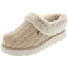 Bobs From Skechers Womens Faux Fur Lined Slide Slippers In Multi