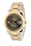 Bob's Watches Rolex Datejust Ii 116333 In Stainless Steel  18k Yellow Gold  & Dark