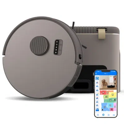 Bobsweep Bio Auto-empty Robot Vacuum & Mop With 100-day Dock, Activate Charcoal Odor Filtration, Made Of Bio- In Riverstone