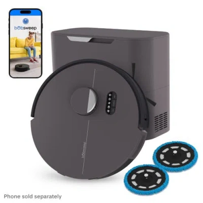 Bobsweep Dustin Combo Robot Vacuum & Dualspin Mop In Pink
