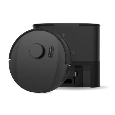 Bobsweep Ultravision Pet 180-day Capacity Self-empty Robot Vacuum & Mop, With 13,000 Pa Suction, & Object-awa In Stainless Steel;matte Black;black