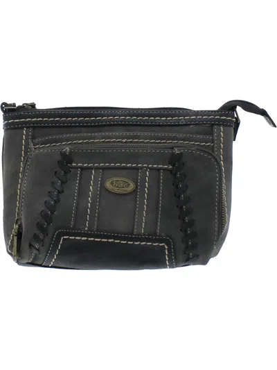 B.o.c. Born Concepts Oakley Womens Faux Leather Crossbody Shoulder Handbag In Black