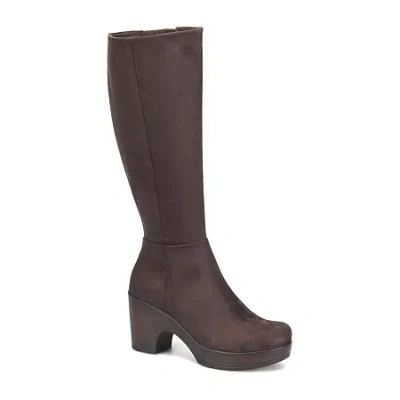 B.o.c. By Born Womens Brogan Chunky Heel Dress Boots In Brown