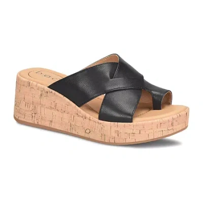 B.o.c. By Born Womens Sunny Wedge Sandals In Black