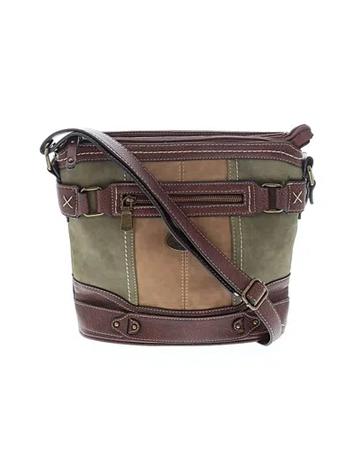 Pre-owned B.o.c. Crossbody Bag In Green