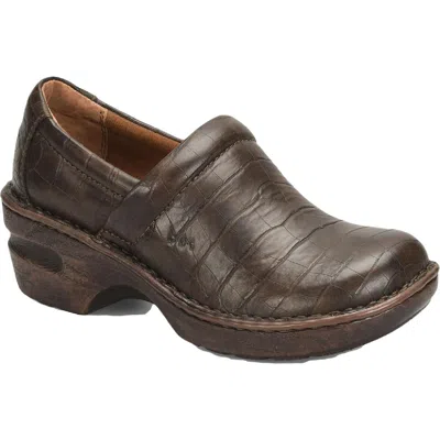 B.O.C. PEGGY WOMENS FAUX LEATHER SLIP ON CLOGS