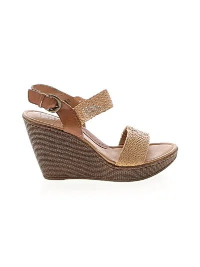 Pre-owned B.o.c. Wedges In Brown