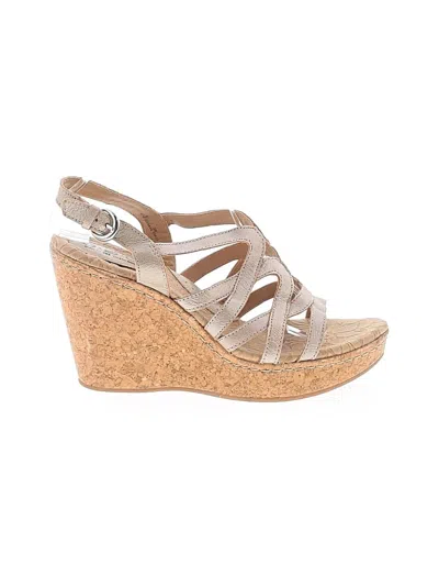 Pre-owned B.o.c. Wedges In Tan