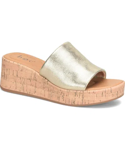 B.o.c. Women's  Savia Slip-on Sandals In Champagne Metallic